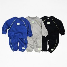 유니키즈 라인포인트세트 유아동 상하복 여아 남아 상하세트 긴팔 티셔츠 긴바지 봄 가을 국산아동복 하나비