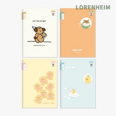 로렌하임 펜피아 스프링 알림장 넓은칸 188x260mm 24매 1개입 사무용노트