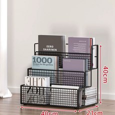 학습트롤리 철제 이동식 북웨건 책상 1단 블랙 북트롤리 3단 고정식 / 중형, 1개, L. 블랙 3겹 중형 바닥형