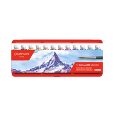 까렌다쉬 스튜디오 수채과슈 튜브형 10ml 12색 (레드케이스)