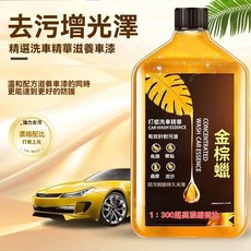 洛飾奇 金棕蠟洗車精華 1L，高濃縮配方，去污上光三效合一, 1個