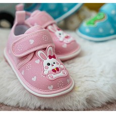 삑삑이운동화 토끼 유아신발 보행기 키즈 운동화 유아운동화 아동화 아기신발 키즈 신발 가벼운
