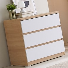 내추럴화이트 800 3단수납서랍장 옷장서랍장