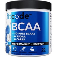 Fitcode 핏코드 BCAA 블루 라즈 8.5 oz 파우더 영양제 건강보조식품, 1개, 241