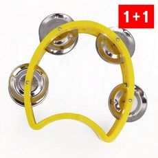 미니 탬버린 타악기 옐로우 어린이 음악 리듬 연주 악기, 1개, 상세페이지 참조