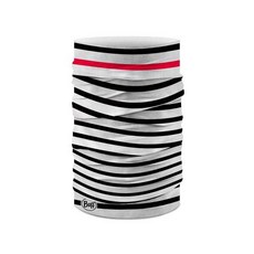 速度公園 Buff 經典頭巾 Plus 黑紅/丈青 多變化穿戴 抗UV 吸濕排汗 四季皆宜 運動 登山 戶外活動, 黑紅條紋