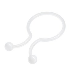 FOCMKEAS 50피스 U 모양 저장 장소 직경 7mm/0.28인치 mm 나일론 배선 하네스 정리 및 고정에 사용되는 액세서리 트위스트 락 케이블 플라스틱 화이트 315487