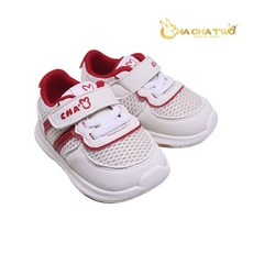 【恰恰兔】台灣製進階寶寶輕步鞋Light Step真皮鞋墊輕量支撐時尚百搭好穿 米紅配色 版型偏小 建議選大一號尺寸