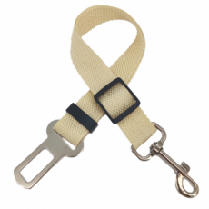 강아지안전벨트 충격방지 애견차량안전벨트 고탄력 튼튼한 강아지안전벨트시트, 살구색, 32-62센티미터