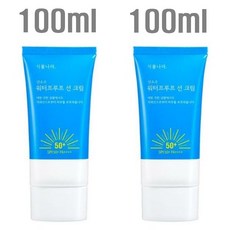 [본사정품 대용량] 식물나라 산소수 워터프루프 선크림 1+1 SPF50+ 밀착형 레포츠용 부드러운 발림 PA++++, 100ml, 4개