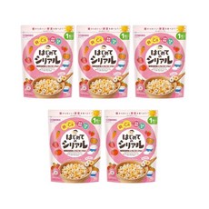 일본직구 와코도 처음 먹는 시리얼 녹황색야채 딸기 요거트 40g x5개, 5개