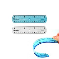 모닝글로리 말랑말랑 15cm 자, 투명, 1개