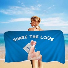 애니메이션 비치 수영 타월 흡 수건 선물 여행 캠핑 체육관, 1개, E. z7