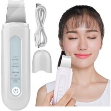 超音波鏟皮儀 去粉刺潔顏器 四種清潔護理模式 電動超聲波鏟皮機 深層清潔 離子嫩膚儀, 電動鏟皮機