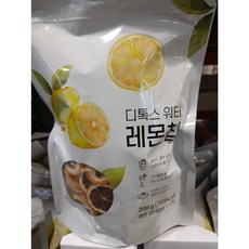 코스트코 솜 디톡스 워터 레몬칩 200G 레몬100% 원형컷 건조레몬, 1개