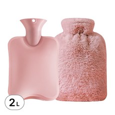 디심플 온수 찜질팩 보온 물주머니 2L 핑크, 1개