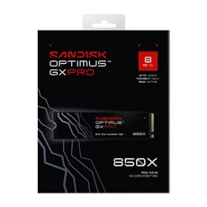 SANDISK Optimus GX PRO 850X NVMe SSD M.2 2280 無散熱片 代理商公司貨, SDSP81800TAN-000E0, 8TB