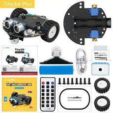 Yahboom Tiny bit Plus 로봇 자동차 ESP32 와이파이 카메라 모듈 서포트 앱 FPV 제어 프로그래밍, without Microbit