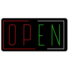 오픈 네온사인 조명 카페 패스트푸드 LED 무선 매장 리모콘 OPEN-I 모델, 1개, RGB