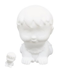 [엠유종합상사] 미술교육 어린이미술교육 미술수업 컬러링토이 큐티 베이비 곰인형 아기 3D 색칠놀이 키즈 핑거페인트 물감 별도구매