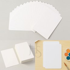 지옹샵 무지 종이카드 100매 반코팅 10x15cm 엽서종이