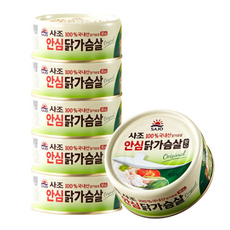 사조 리얼닭가슴살(안심), 135g, 6개