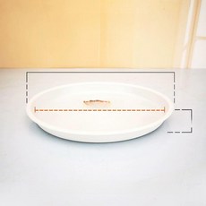 원형 화분받침대 이동식 대형 홈가드닝 바퀴달린 식물용, 1개, 화이트 330 내경 28