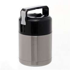 정스네 간편조리 보온죽통(800ml) (실버) 보온도시락통