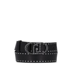 리우조 스터드 장식 가죽 벨트