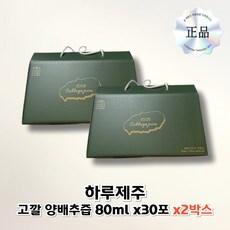 하루제주 고깔 양배추즙 NFC 저온착즙 양배추주스, 2박스, 80ml