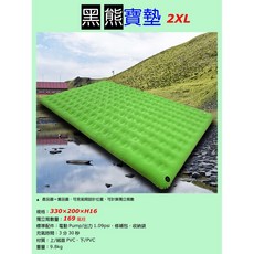 台灣黑熊 黑熊寶墊Ｌ/２ＸＬ 充氣睡墊 獨立筒 充氣床 (送電動幫浦 床包)