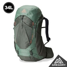 Gregory 34L Amber 登山健行背包 女 夜景藍 極境藍 地衣綠【野外營】登山背包, 地衣綠(新款)