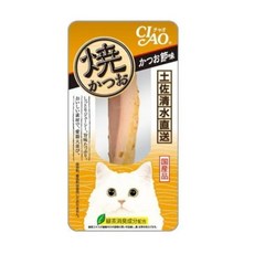 CIAO 魚柳條 本鰹燒 貓咪零食 鰹魚風味 獨立包裝, YK-01 稻葉鰹魚風味, 25g, 6個