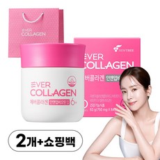 올인원 에버콜라겐 인앤업비오틴 업 + 선물용 미니쇼핑백 히알루론산 엘라스틴 함유, 2개, 84정