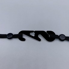 블랙1P 지지대 끈조절 마스크줄 고리 마스크귀아픔 eun968ha, 단일, 1개, 1개입
