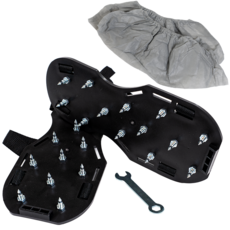 툴리버 검정 스파이크 슈즈 미장 우레탄 에폭시 작업용 신발 덧신 세트, 1개