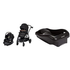 Maxi-Cosi Zelia™² 럭셔리 5-in-1 모듈러 여행 시스템 뉴 호프 블랙 미코 30 독립형 유아용 카시트 베이스 블랙 원 사이즈