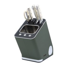 [쿠진본사] 나이프케어 시즌2 살균건조기 칼갈이 + 칼세트, 딥그린+칼세트, 나이프케어2