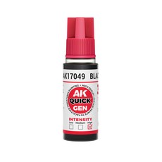 Quick Gen黑色顏料漆 模型專用18ml快速乾燥高飽和度, 1個