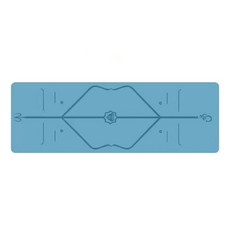 체위라인 요가 매트 183 x 68 x 0.5cm TPU 천연고무 미끄럼 방지 충격 흡수 끈/가방 포함, 체위라인 무늬, 1개