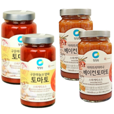 스파게티 소스 토마토 600g x 2개 + 베이컨 토마토 600g x 2개
