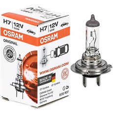 OSRAM H7 12V 55W 汽車燈泡 德國製造 UV濾鏡, 1個