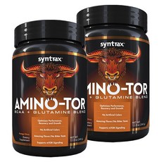 SYNTRAX Amino-Tor BCAA+glutamine保健食品 柳橙柑橘口味, 2罐, 340g