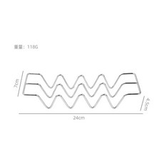 適暢專營 餐廳304不銹鋼醬汁杯薄餅架 taco墨西哥煎餅架 玉米卷架 廚房用品, 1個