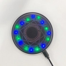 레인지 마법진 무선 충전기 원형 충전기 고속 충전기, C. 검정색 10W 직경 9.9cm 두께 0.