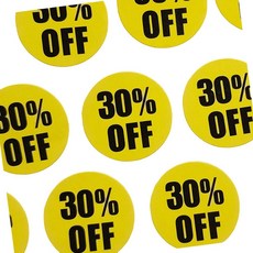 디스카운트 가격표시 스티커 30% 쏙템, 1개