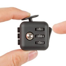 로에드 피젯큐브 기본형 올블랙 스트레스해소 집중력향상