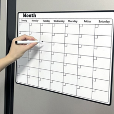 냉장고 부착 자석 월간 계획표 일정표 메모 보드 자석식