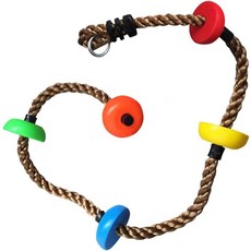 어린이집 줄사다리 스트랩 행잉 그네 균형잡기 스윙 코어 사다리, 1개, 컬러풀 소형 기본형 행잉로프없음