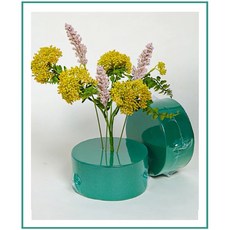 이지로지엑스 원형 꽃꽂이폼 플로랄폼 하트형 꽃꽂이스펀지 조화용 전용재료 꽃블럭, 원형(10개)